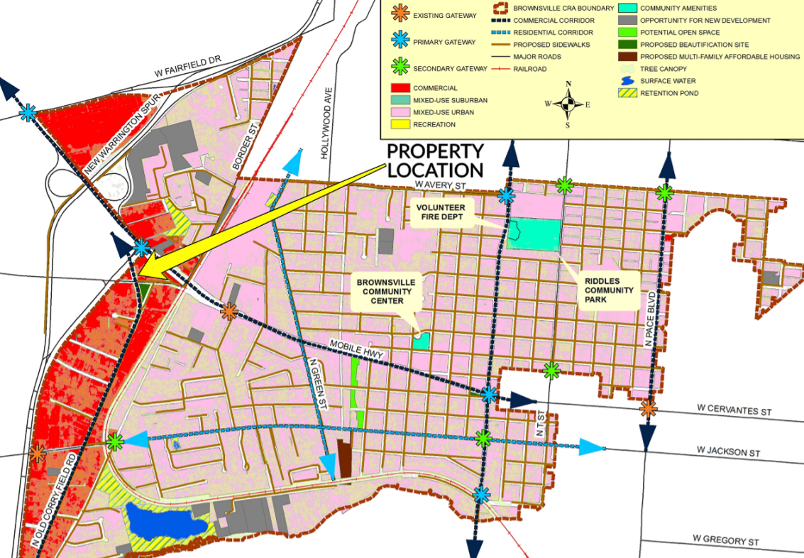 Property is located right on the Commercial Corridor 