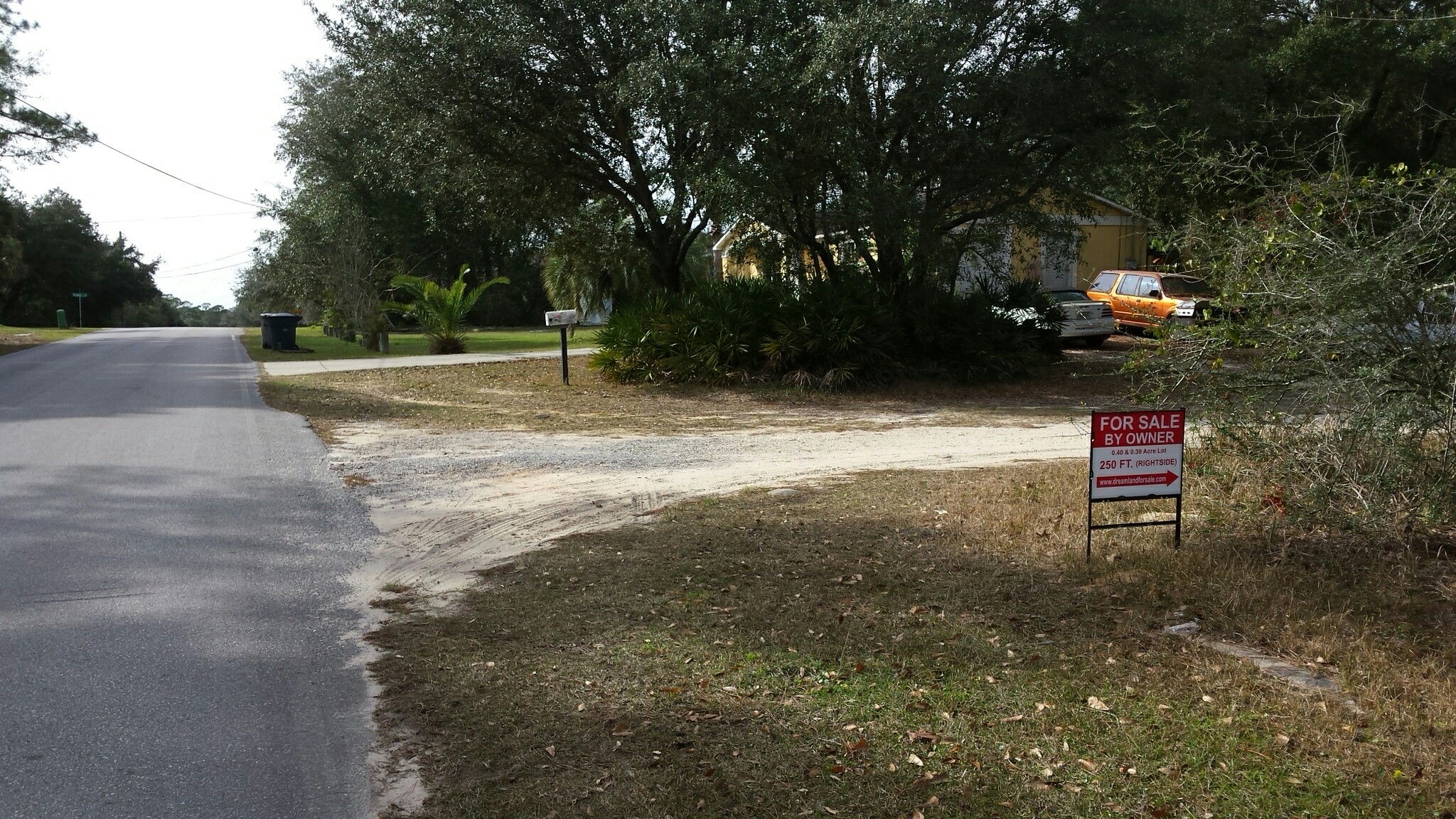Dirt Drive Leading To The Property From Seratine Dr.