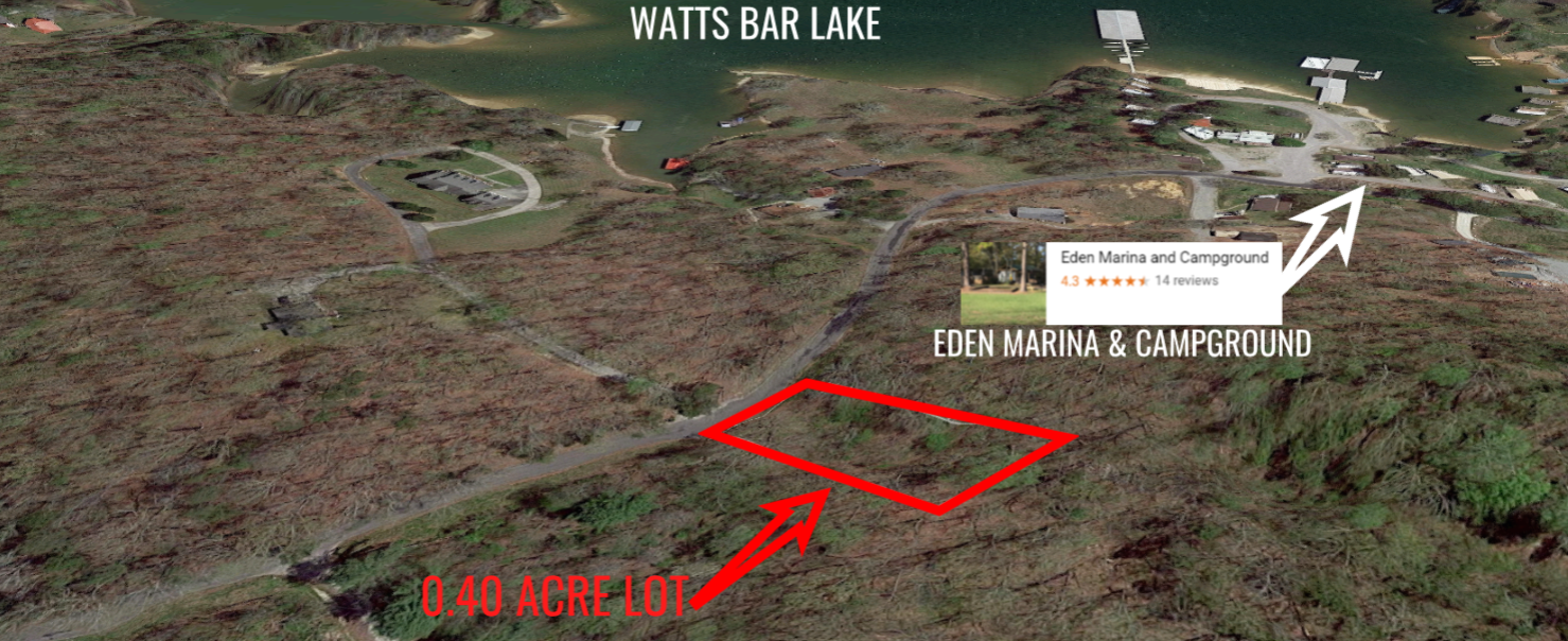 Lot located near Eden Marina Campground and Watts Bar Lake